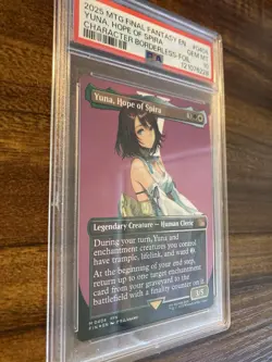 MTG✨YUNA, HOPE OF SPIRA Borderless FOIL✨FIN Final Fantasy PSA 10 MYTHIC Creature - Image 3