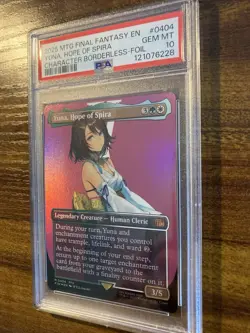 MTG✨YUNA, HOPE OF SPIRA Borderless FOIL✨FIN Final Fantasy PSA 10 MYTHIC Creature - Image 4