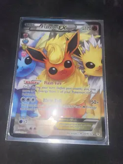 Pokemon Flareon EX RC28/RC32 Generations Ultra Rare Full Art Holo 170 HP - Image 1