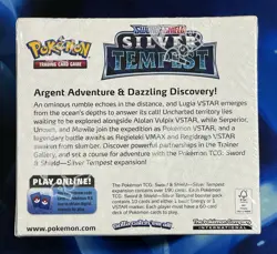 Pokemon 2021 Sword & Shield Silver Tempest Booster Box TCG Sealed Nm Mint - Image 3