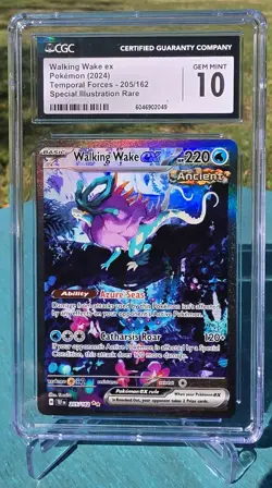 2024 CGC 10 Walking Wake ex Temporal Forces 205/162 SPECIAL RARE Pokemon Card!!! - Image 1