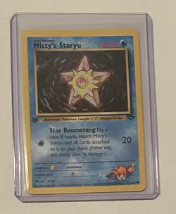 Pokemon TCG Misty’s Staryu #92/132 Non Holo 1st Edition Vintage 1999-2000 - Image 1