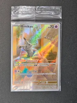Pokemon TCG Mimikyu 075 Black Star Promo Sealed Scarlet Violet Paldean Fates - Image 1