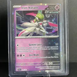 Pokemon Iron Valiant 79/162 Cosmos Holo Scarlet & Violet Temporal Forces - Image 1