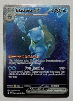 Pokemon Scarlet & Violet 151 Blastoise Ex 200/165 Special Illustration Rare NM - Image 1