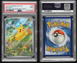 Pikachu Holo Pokemon Scarlet & Violet Black Star Promo PSA 9 - Image 3
