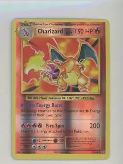 2016 Pokemon XY Evolutions Reverse Holo Rare #11/108 Charizard LV.76 - Image 1