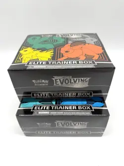 Lot of (2) Pokemon TCG SWSH Evolving Skies Elite Trainer Boxes ETB Sealed - Image 3