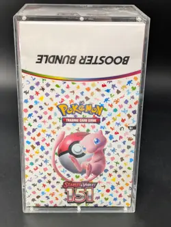 Pokemon 151 SV3.5 Booster Bundle Display Factory Sealed Case W/Acrylic Case - Image 1