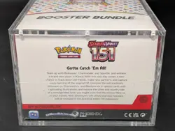Pokemon 151 SV3.5 Booster Bundle Display Factory Sealed Case W/Acrylic Case - Image 3