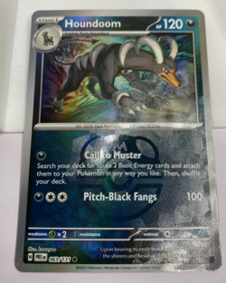 Houndoom 63/131 Pokemon TCG S&V Prismatic Evolutions Masterball Common Holo NM - Image 1