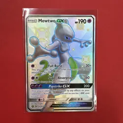 Pokemon TCG Mewtwo GX Hidden Fates SV59/SV94 Holo Full Art - Image 1