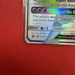 Pokemon TCG Mewtwo GX Hidden Fates SV59/SV94 Holo Full Art - Image 5