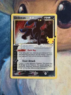 UMBREON GOLD STAR CLASSIC COLLECTION 2021 POKEMON SWSH CELEBRATIONS NM - Image 1