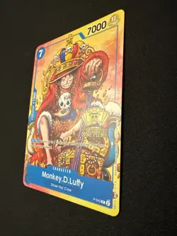 One Piece Monkey.D.Luffy 2nd Anniversary Stamped Promo P-043 NM - Image 3