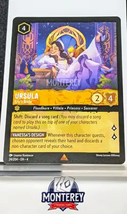 Ursula Eric's Bride NM-MINT Disney Lorcana TCG non holo 24/204 EN4 - Image 1