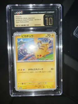 Pokemon Pikachu Scarlet & Violet Promo Card CGC 10 Pristine - Image 1