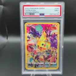 Pikachu 160/159 Pokemon Card - Crown Zenith: Full Art Secret Rare - PSA 9 - Image 1
