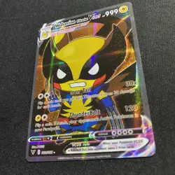 Pokemon Wolverine Pikachu Vcos Full Alt Art High Quality Near Mint Custom Card - Image 2