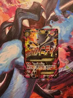 M Mewtwo EX Full Art Ultra Rare Holo 160/162 Breakthrough Pokemon TCG Card - Image 1