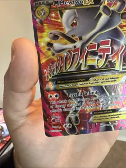 M Mewtwo EX Full Art Ultra Rare Holo 160/162 Breakthrough Pokemon TCG Card - Image 4