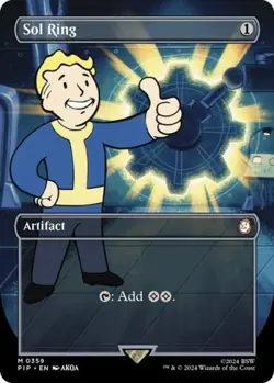 Sol Ring (Borderless) - LP Foil M : Universes Beyond: Fallout - Image 1
