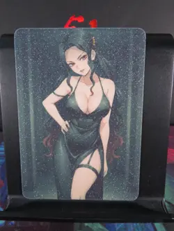 Lady Muzan Demon Slayer Art Card Glitter Anime Sexy Waifu CCG Custom NM - Image 1