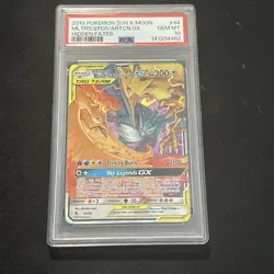NEW CERT Pokemon Moltres Zapdos Articuno GX TCG Holo Card 44/68 Tag Team PSA 10 - Image 1