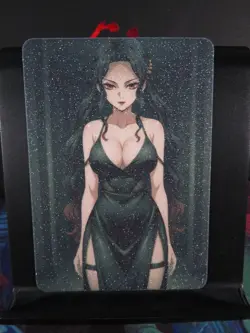 Lady Muzan Demon Slayer Art Card Glitter Anime Sexy Waifu CCG Custom NM - Image 1