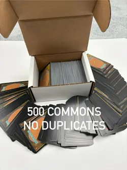 500 MTG Commons Collection Lot NO DUPLICATES Cards Bulk Commander Magic - Image 1