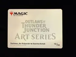 Tinybones, the Pickpocket Art Card (Gold-Stamped Signature) [Outlaws of Thunder - Image 2