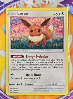 🔥EEVEE McDonald's Promotional Series POKEMON Holo 2018 Trading Card 11/12👍📈 - Image 3