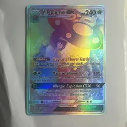 Pokemon Vileplume GX TCG Cosmic Eclipse Holo Card 250/236 Secret - Image 1