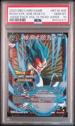 PSA10 Dragon Ball Super Card Game Language Version BT18-005 Relief Processing - Image 1