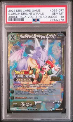 PSA10 Dragon Ball Super Card Game Japanese Version DB3-077 Relief Processing - Image 1
