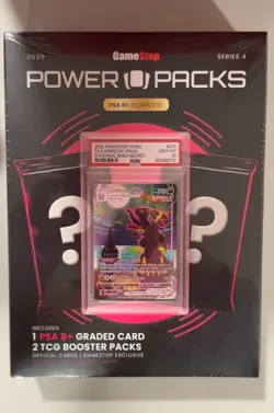 GameStop Power Packs Series 4 Pokemon TCG Box PSA 8+ Graded Card & Booster Packs - Image 1