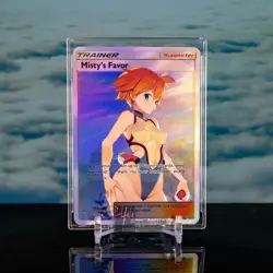 Misty Waifu Card ACG Pokemon Trainer Holo Flash Gold Foil English Rare - Image 1