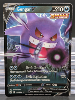Pokemon Gengar V Fusion Strike 156/264 TCG Holo Ultra Rare Card - Image 1