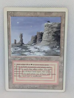 Plateau Revised MTG Magic the Gathering Reserved List Dual Lands EDH vintage MP - Image 1