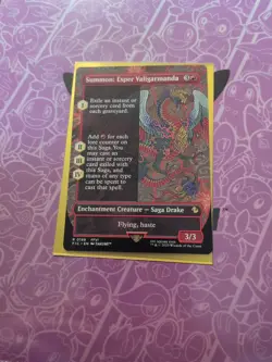 1x Summon: Esper Valigarmanda, Borderless Art, Final Fantasy, Magic MTG NM - Image 2