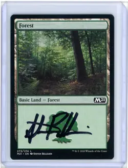 Forest 273 Core Set 2021 Upside Down Back Signed By Artist Steven Belledin - Image 2