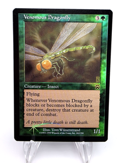 Magic The Gathering - Mercadian Masques - Venomous Dragonfly - FOIL - LP #282 - Image 1