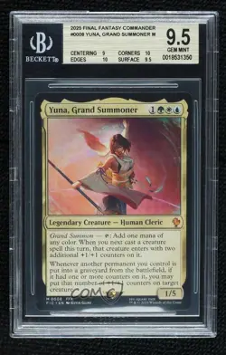 Yuna Grand Summoner Magic: Universes Beyond: Final Fantasy Commander FIC BGS 9.5 - Image 1