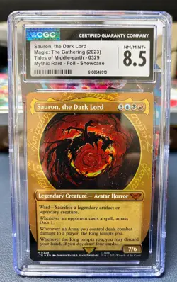 Magic The Gathering Mythic RARE Showcase Foil LTR #329 Sauron, The Dark Lord - Image 2