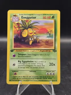 Pokemon TCG Exeggutor 35/64 1st Edition Jungle Regular Uncommon LP - Image 1