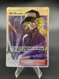 N’s Resolve - 232/236 -Sun & Moon Cosmic Eclipse - Ultra Rare - NM - Pokemon TCG - Image 1