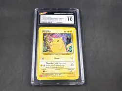 PIKACHU 008/034 POKEMON TRADING CARD CLASSIC HOLO RARE CGC 10 - Image 1