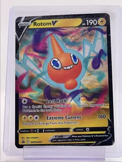 ROTOM V 2022 POKEMON SWSH BLACK STAR PROMO #SWSH257 Q1652 - Image 1