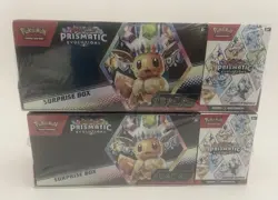 Pokemon Prismatic Evolutions Surprise Box/Booster Sam’s Club Bundle (Lot of 2) - Image 1