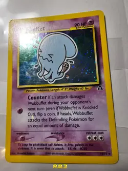 Pokemon TCG | Wobbuffet - 16/75 | Holo | Neo Discovery 2001 | Vintage HOLO BLEED - Image 5